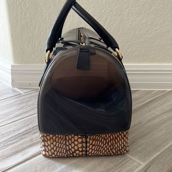 Furla leopard print leather bottom candy jelly bag - Picture 4 of 10